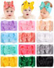 Picture of doboi Baby Girl Headbands, 12pcs Nylon Headbands with Big Baby Bows, Hair Accessories for Infant Newborn Toddler