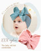 Picture of doboi 12pcs Big Baby Bows Baby Girl Headbands Ribbon Bow Hair Accessories Nylon Headband Bows for Baby Girls Infant Newborn Toddler