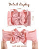 Picture of doboi 12pcs Big Baby Bows Baby Girl Headbands Ribbon Bow Hair Accessories Nylon Headband Bows for Baby Girls Infant Newborn Toddler
