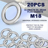 Picture of 20-Pack 90471-PX4-000 Transmission Fluid Oil Drain Plug Crush Washer Gasket 18mm - Premium Seal Replacement for Honda Accord Acura Civic Ridgeline Odyssey CRV CR-V Pilot Fit Element, by DCWecher