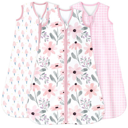 Picture of Yoofoss Baby Sleep Sack 6-12 Months 0.5 Tog Wearable Blanket for Baby, 3 Pack 100% Cotton Infant Toddler Sleeping Sack 2-Way Zipper Lightweight Sleep Sack
