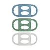 Picture of Dr. Brown’s Milestones 100% Silicone Baby Bottle Handles, Narrow, Blue, Green, Gray, 3 Pack, 4m+