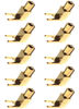 Picture of CESS Right Angle Spade Fork - 4mm Banana Plug Socket - Spade Fork Connector for Speaker & Amp (10 Pack)