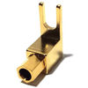 Picture of CESS Right Angle Spade Fork - 4mm Banana Plug Socket - Spade Fork Connector for Speaker & Amp (10 Pack)