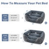 Picture of INVENHO XX-Large Dog Bed for Large Medium Small Dogs, Rectangle Washable Dog Bed, Orthopedic Dog Bed, Soft Calming Sleeping Puppy Bed Durable Pet Cuddler with Anti-Slip Bottom XXL(42"x30"x10")