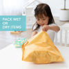 Picture of Bumkins Waterproof Wet Bag for Baby, Travel, Swim Suit, Cloth Diapers, Pump Parts, Pool, Gym Clothes, Toiletry, Strap to Stroller, Daycare, Zipper Reusable Bag, Wetdry Packing Pouch, Yellow