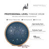 Picture of HOPWELL Steel Tongue Drum - 15 Note 12 Inch Tongue Drums - Percussion Instruments - Hand Pan Drum with Music Book, Drum Mallets and Carry Bag, D Major, Navy Blue