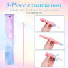 Picture of Soprano Recorder for Kids Beginners, German Fingering, C Key, 3 Piece with Cleaning Rod, Bag, Fingering Chart (Pink)…