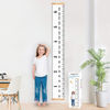 Picture of Mibote Baby Growth Height Chart Handing Ruler Wall Decor for Kids, Canvas Removable Height Growth Chart 79" x 7.9" (Black & White)