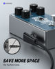 Picture of Donner Flat Patch Cables for Guitar Effect Pedal 6 Inch Save Space Clear Sound 1/4" TS Right Angle 3 Packs