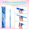 Picture of Soprano Recorder for Kids Beginners, German Fingering, C Key, 3 Piece with Cleaning Rod, Bag, Fingering Chart (Crystal Blue)…