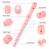 Picture of Soprano Recorder Instrument for Kids Beginners Student German Fingering C Key Recorder Instrument 3 Piece with Cleaning Rod and Bag Fingering Chart（Pink）