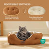 Picture of Bedsure Dog Beds for Small Dogs - Round Cat Beds for Indoor Cats, Washable Pet Bed for Puppy and Kitten with Slip-Resistant Bottom, 20 Inches, Terracotta