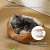Picture of Bedsure Dog Beds for Small Dogs - Round Cat Beds for Indoor Cats, Washable Pet Bed for Puppy and Kitten with Slip-Resistant Bottom, 20 Inches, Terracotta
