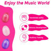 Picture of EastRock 6 PCS Plastic Egg Shaker Set Musical Hand Percussion Shakers Musical Maracas Percussion Instruments