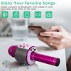Picture of KIDWILL Wireless Bluetooth Karaoke Microphone for Kids, 5-in-1 Portable Handheld Karaoke Mic Speaker Player Recorder with Adjustable Remix FM Radio for Kids Girls Boys Teens Birthday-Hot Pink