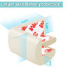 Picture of 12 Pack Corner Protector Baby Proofing Edge and Corner Guards, Soft Safety Pre-Taped Rubber Foam Furniture Bumpers for Fireplace, Table, Stair, Cabinet (Off White)