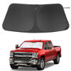 Picture of Windshield Sun Shade Custom Fit for 2014-2019 Chevrolet/Chevy Silverado Crewcab Regularcab Extendedcab Accessories Foldable Sunshade Protect Car from Sun Rays & Heat Damage Keep Car Cooler