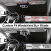 Picture of Windshield Sun Shade Custom Fit for 2014-2019 Chevrolet/Chevy Silverado Crewcab Regularcab Extendedcab Accessories Foldable Sunshade Protect Car from Sun Rays & Heat Damage Keep Car Cooler