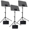 Picture of Sheet Music Stand, 3 Pack Adjustable Music Stand with Carrying Bag, Professional Music Book Holder Music Sheet Clip Holder for Guitar, Ukulele, Violin Players(Standard Version, 3 Pack)