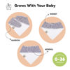 Picture of 10-Pack Organic Baby Bandana Bibs - Organic Cotton Bandana Bibs for Boys, Girls - Super Absorbent Bandana Drool Bibs - Teething Bibs - Baby Bibs for Infant, Toddler (MONOS)