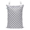 Picture of Bumkins Waterproof Hanging Wet Bag Large for Baby, Laundry, Dirty Clothes, Travel, Swim Suit, Cloth Diapers, Pool, Towels, Daycare, Beach, Zip Reusable Bag, Wetdry Vacation Packing, XL Charcoal Check