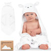 Picture of KeaBabies Baby Hooded Towel - Viscose Derived from Bamboo Baby Towel, Toddler Bath Towel, Infant Towels, Large Hooded Towel, Soft Baby Towels with Hood for Girls, Babies, Newborn Boys(Lamb)