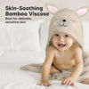 Picture of KeaBabies Baby Hooded Towel - Viscose Derived from Bamboo Baby Towel, Toddler Bath Towel, Infant Towels, Large Hooded Towel, Soft Baby Towels with Hood for Girls, Babies, Newborn Boys (Alpaca)