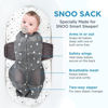 Picture of Happiest Baby SNOO Sleep Sack - 100% Organic Cotton Baby Swaddle Blanket - Doctor Designed Promotes Healthy Hip Development (Tie Dye Rainbow, Large)