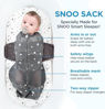Picture of Happiest Baby SNOO Sleep Sack - 100% Organic Cotton Baby Swaddle Blanket - Doctor Designed Promotes Healthy Hip Development (Tie Dye Rainbow, X-Large)