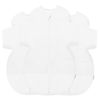 Picture of Happiest Baby SNOO Sleep Sack - 100% Organic Cotton Baby Swaddle Blanket - Doctor Designed Promotes Healthy Hip Development - 3-Pack Bundle (White, S, M, L)