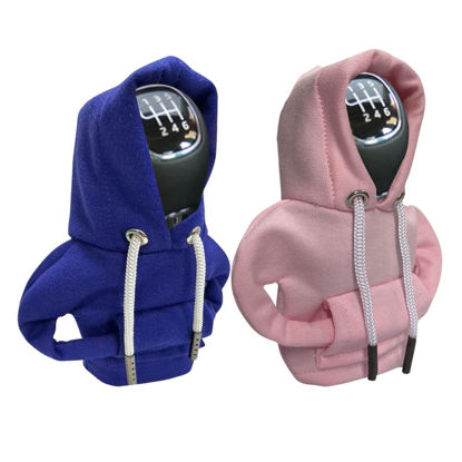 Picture of JOYCOURT Car Gear Shift Hoodie, Fashionable Gear Shift Knob Cover, Mini Hoodie for Auto Shifter, Auto Interior Cute Gadgets, Universal Car Decoration Accessories
