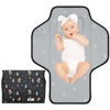 Picture of Baby Portable Changing Pad Travel - Waterproof Compact Diaper Changing Mat with Built-in Pillow - Lightweight & Foldable Changing Station, Newborn Shower Gifts