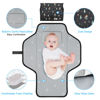 Picture of Baby Portable Changing Pad Travel - Waterproof Compact Diaper Changing Mat with Built-in Pillow - Lightweight & Foldable Changing Station, Newborn Shower Gifts
