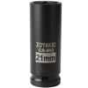 Picture of ZOYAKKI 1/2" Drive x 21 mm Deep 6 PT Impact Socket, CR-MO, 1/2-inch Drive 6 Point Axle Nut Socket for Easy Removal of Axle Shaft Nuts (21MM)