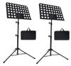 Picture of Sheet Music Stand, 2 Pack Adjustable Music Stand with Carrying Bag, Professional Music Book Holder Music Sheet Clip Holder for Guitar, Ukulele, Violin Players(Standard Version, 2 Pack)