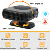 Picture of Car Heater, Car Heater That Plugs into Cigarette Lighter, 12V 200W Portable Car Heaters and Car Defroster Windshield Defogger, Heater for Car with 360 Degree Rotary Base