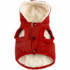 Picture of Vecomfy Fleece Lining Extra Warm Dog Hoodie in Winter for Medium Dogs Jacket Pet Coats with Hooded,Red L