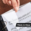 Picture of Amylove Music Flip Folder Marching Band Plastic Flip Folder with 20 Windows (40 Pcs Sheets)