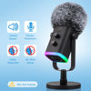 Picture of ZealSound Blue Yeti Pop Filter for Blue Yeti Microphone,Mic Foam Cover with Furry Windscreen Muff windshield for ZealSound K66/Yeti/Yeti X/Yeti Nano/Blue Yeti Pro/AM8/SoloCast and More USB Mics