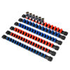 Picture of Reniteco Socket Organizer Drive ABS Tools - Socket Holder, Premium Quality 6 Pieces Socket Holders Kit 1/4-Inch x 32 Clips, 3/8-Inch x 30 Clips, 1/2-Inch x 24 Clips