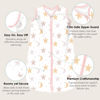 Picture of Cute Castle Baby Sleep Sack 6-12 Months - Lightweight 100% Cotton 2-Way Zipper TOG 0.5 Infant Wearable Blanket, Newborn Essentials Toddler Sleep Clothes, 3 Pack(Pink, Moon, Stars)