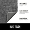 Picture of Gorilla Grip Ultra Absorbent Grippy Doormat for Muddy Dog Paws, Machine Washable Soak Stopper Rugs Cleaner Floors, Bed Mat for Dirty Dogs, Indoor Entrance Door Rug Pet Bed Mats 24x17 Gray