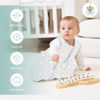 Picture of Cute Castle Baby Sleep Sack 6-12 Months - Lightweight 100% Cotton 2-Way Zipper TOG 0.5 Infant Wearable Blanket, Newborn Essentials Toddler Sleep Clothes, 3 Pack(Gray, Letters, Stars)