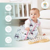 Picture of Cute Castle Baby Sleep Sack 18-24 Months - Lightweight 100% Cotton 2-Way Zipper TOG 0.5 Infant Wearable Blanket, Newborn Essentials Toddler Sleep Clothes (3 Pack Pink)