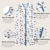 Picture of Cute Castle Baby Sleep Sack 18-24 Months - Lightweight 100% Cotton 2-Way Zipper TOG 0.5 Infant Wearable Blanket, Newborn Essentials Toddler Sleep Clothes (3 Pack Blue)