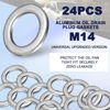 Picture of 24-PCS Oil Drain Plug Gasket Washer- Aluminum M14 Crush Washer Oil Drain Plug- Premium Seal Replaces for OEM 94109-14000, Honda, Accord, Acura, Civic, Ridgeline, Odyssey, CR-V, Pilot, Fit, Element
