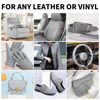 Picture of Leather Recoloring Balm,8.5oz Leather Color Restorer,Gray Leather Repair kit for Furniture and Car Interior,Leather Couch Scratch Repair,Leather Dye Paint for Faded,Cracked and Damaged Leather