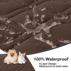 Picture of hyha Waterproof Dog Bed Blanket, Soft Dog Bed Cover Pet Blankets, Washable Couch Sofa Cover for Dogs, Reversible Pet Sofa Covers for Furniture (30x70 Inch, Chocolate/Dark Grey)