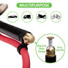 Picture of Spurtar 10-120 PSI Heavy Duty Tire Pressure Gauge with Inflator Air Chuck with Pressure Gauge with 4 Way Tool and Valve Cores Air Compressor Attachments Tire Inflator Nozzle for Car Automotive Truck